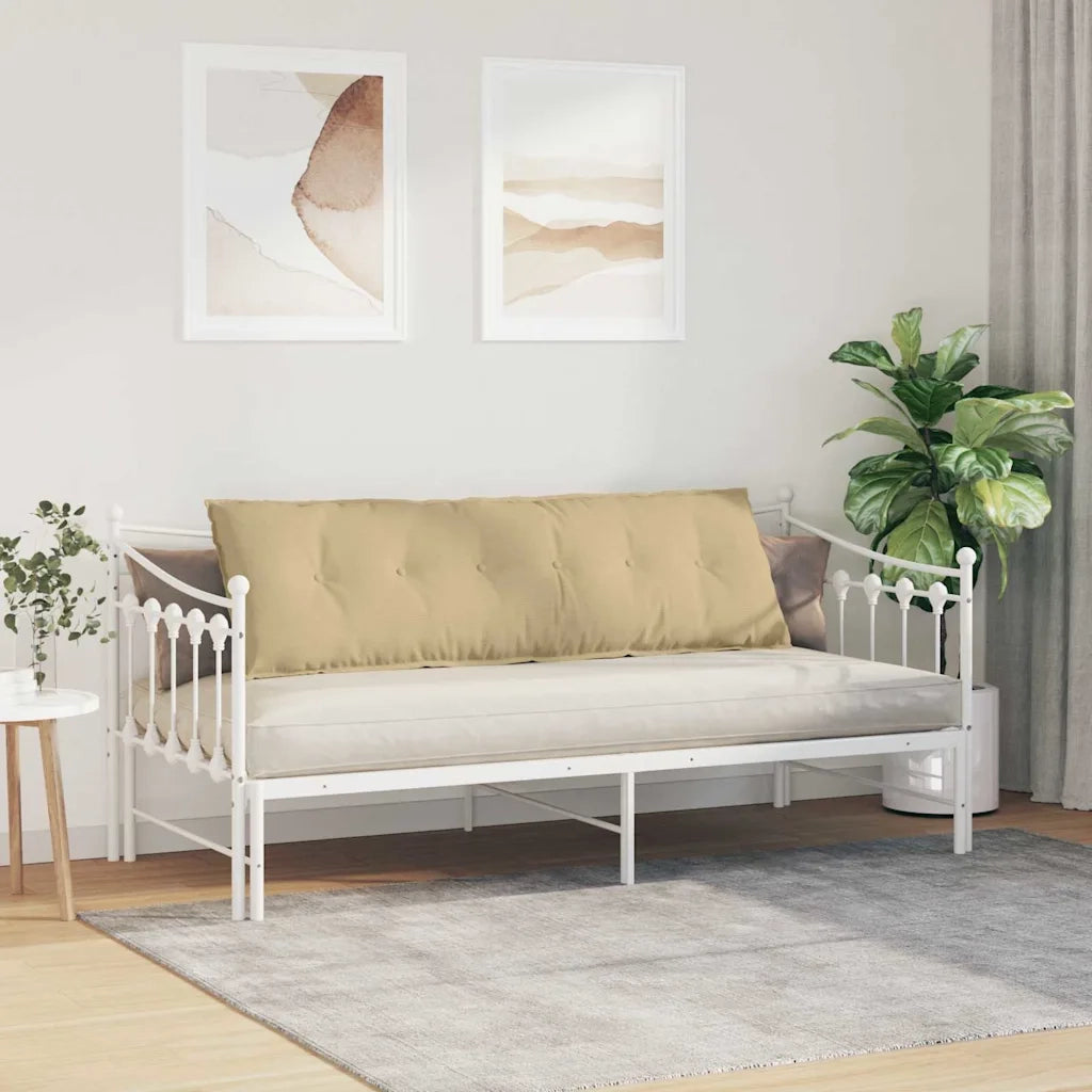 Cuscino per Schiena Grigio Verde 160 x 50 cm Tessuto in Cords 42014912