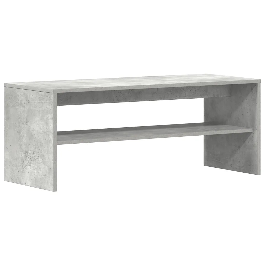 Mobile Porta TV Grigio Cemento 100x40x40cm in Legno Multistrato