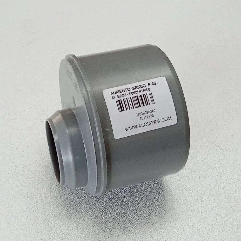 Aumento f 40 x m 90mm raccordo eccentrico con guarnizione