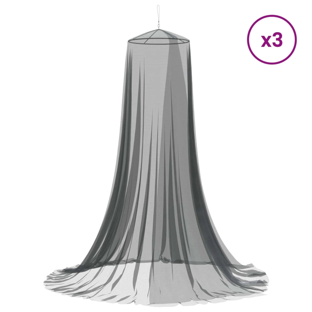 Zanzariera per letto 156 maglia 3 pcs 156 maglia Nero 42033572