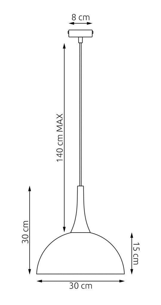 Lampada sospesa NAUTICA bianca legno 1xGX53 Emibig
