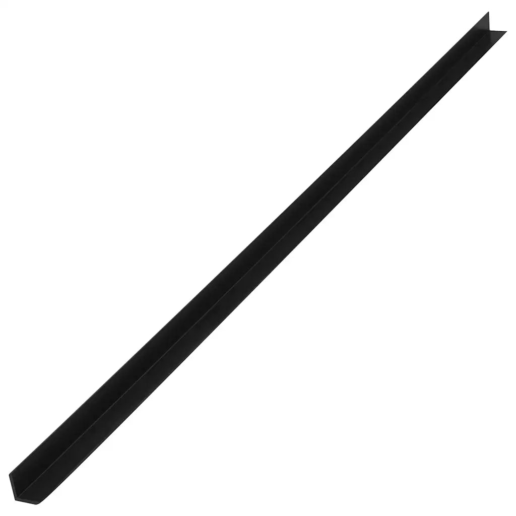Profili Angolari per Bordi 5 pz in WPC 170 cm Nero CFW6480844