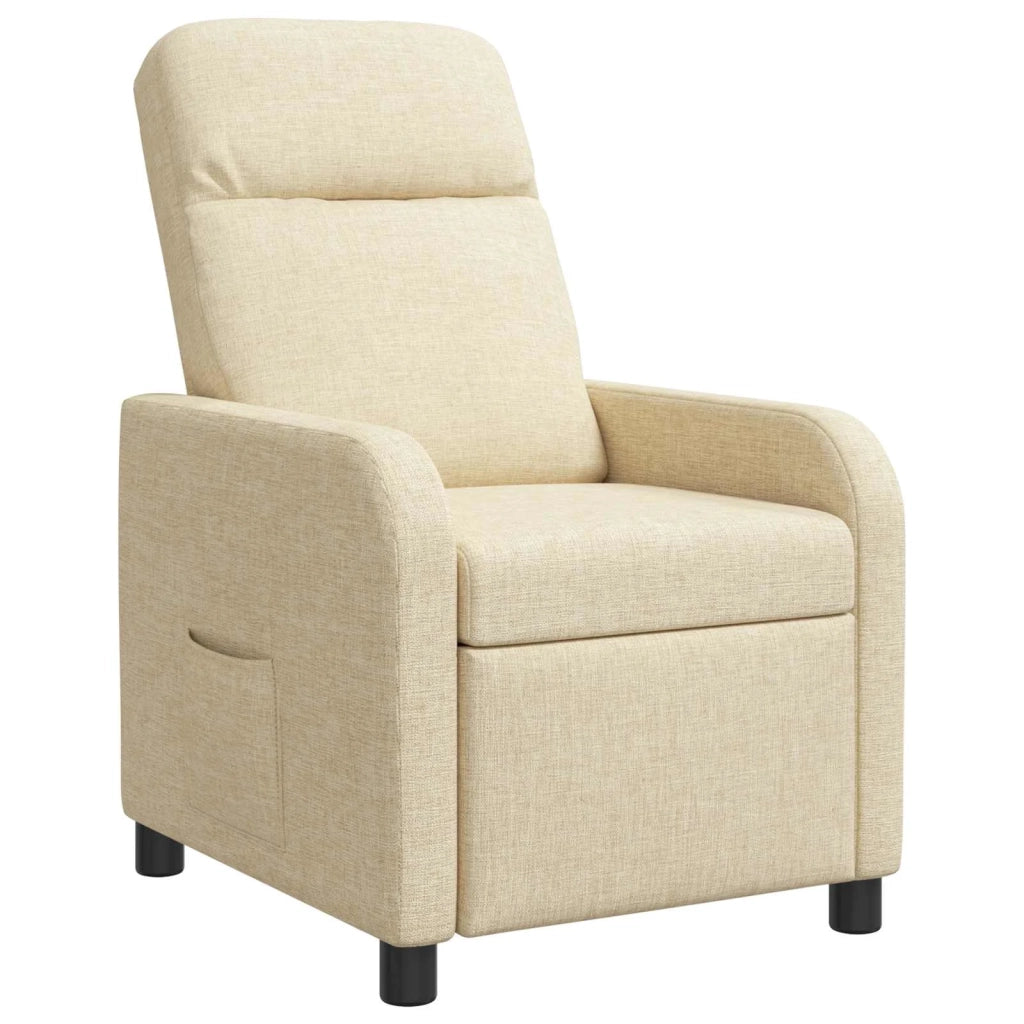 Divano Sedia-Poltrona reclinabile Crema Tessuto 320791