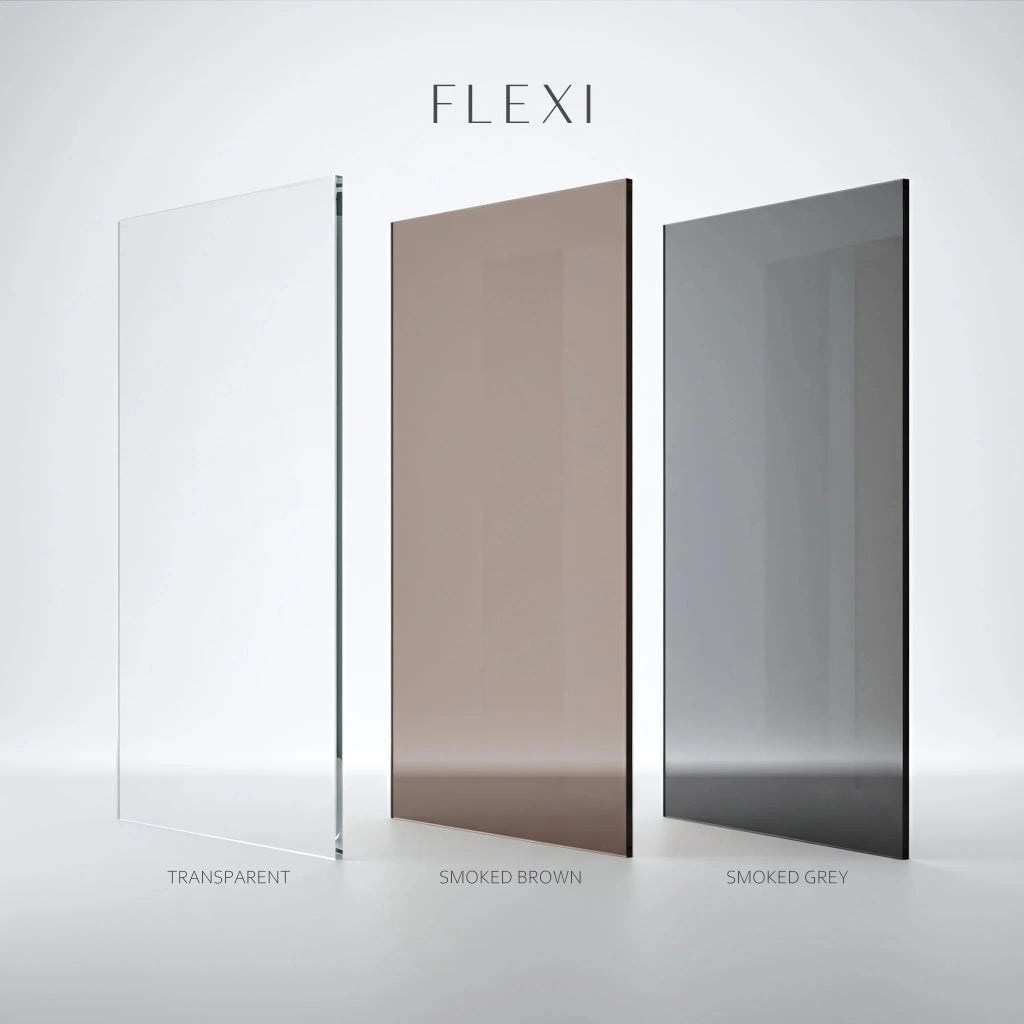 Parete Doccia Rea Flexi Transparent / Titan 80