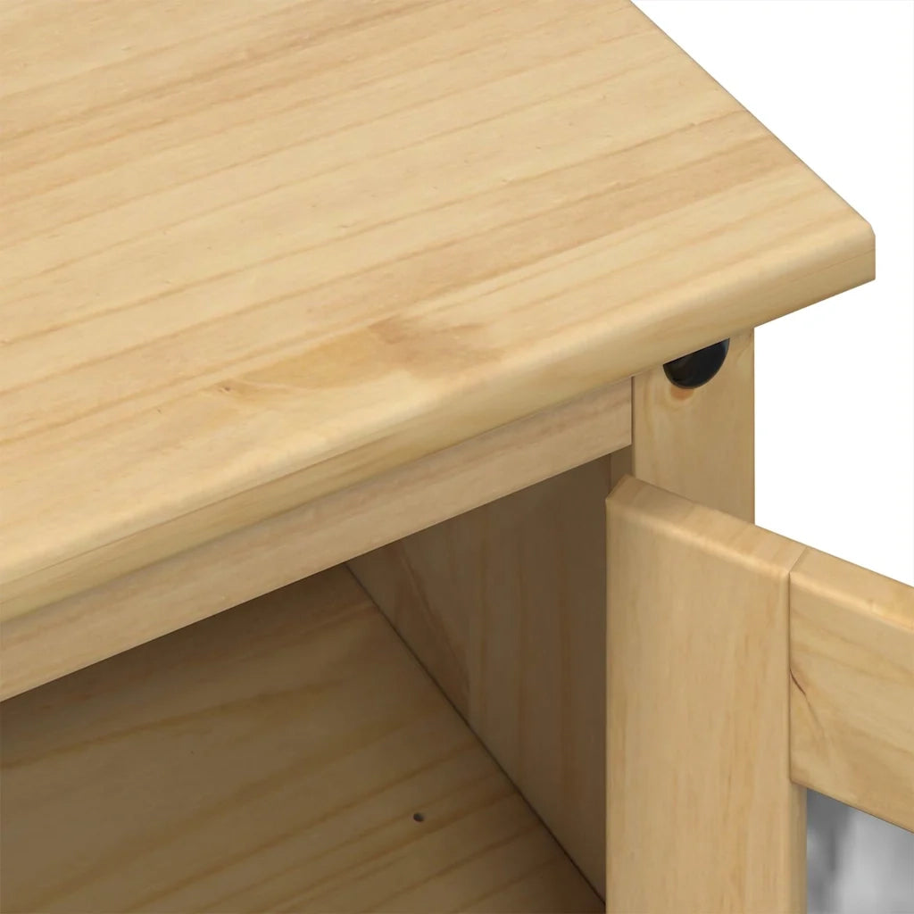 Mobile Porta TV-Mobile per TV-Credenza TV Corona 100x45x58 cm in Legno Massello di Pino