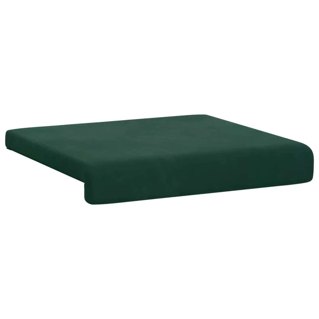 Cuscino per panchina 2 pcs Velluto Verde Scuro Profondità 35 cm 42043023