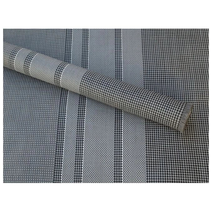 Arisol 2,5X5,5 MÈTRE Tappeto per Tenda Extra Forte in Fibra Polipropilenica Riciclabile Antimuffa Indeformabile Lavabile Grigio Scuro