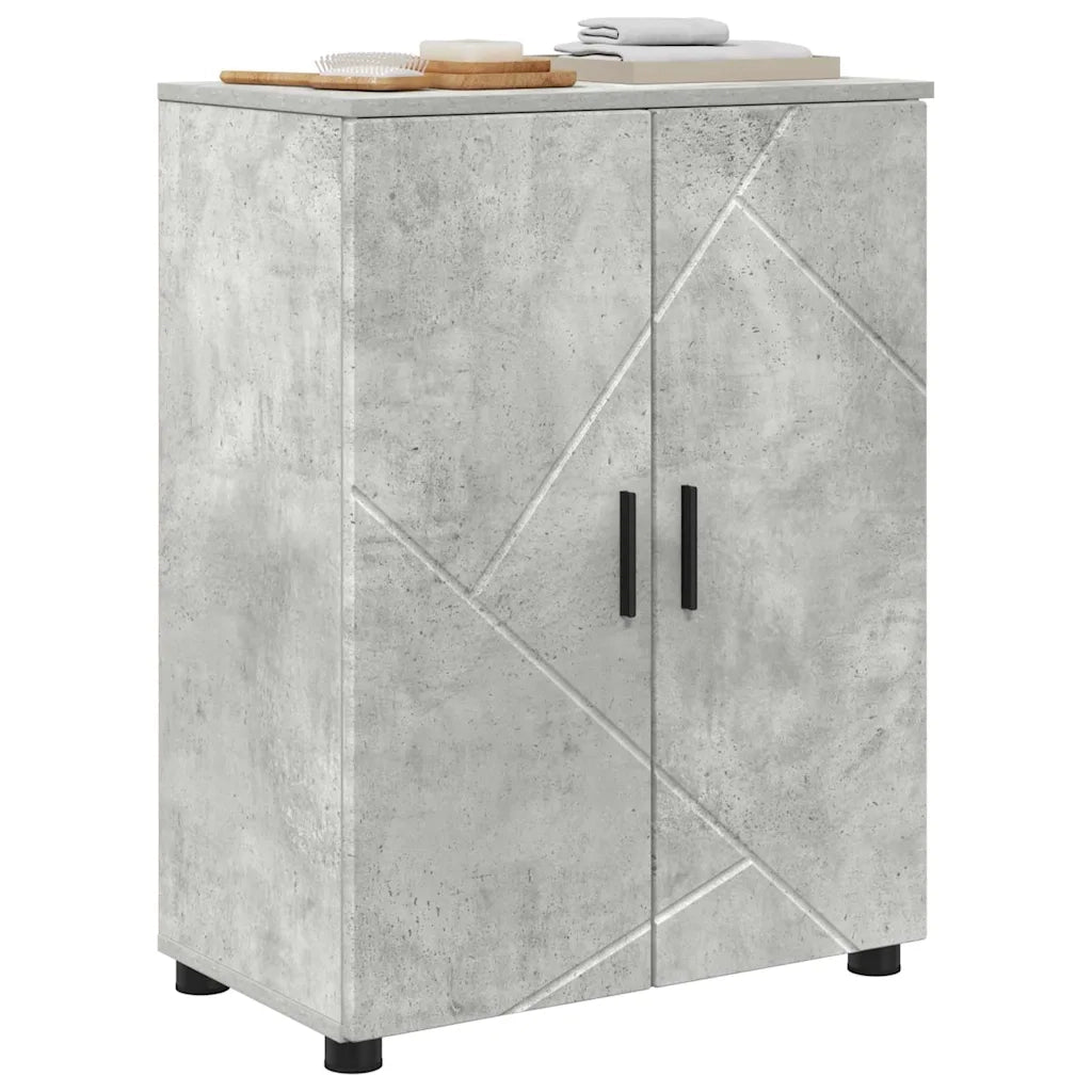 Mobile da Bagno Grigio cemento 60 x 35 x 80 cm 883307