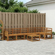 Set di divani da esterno 7 pcs Naturale