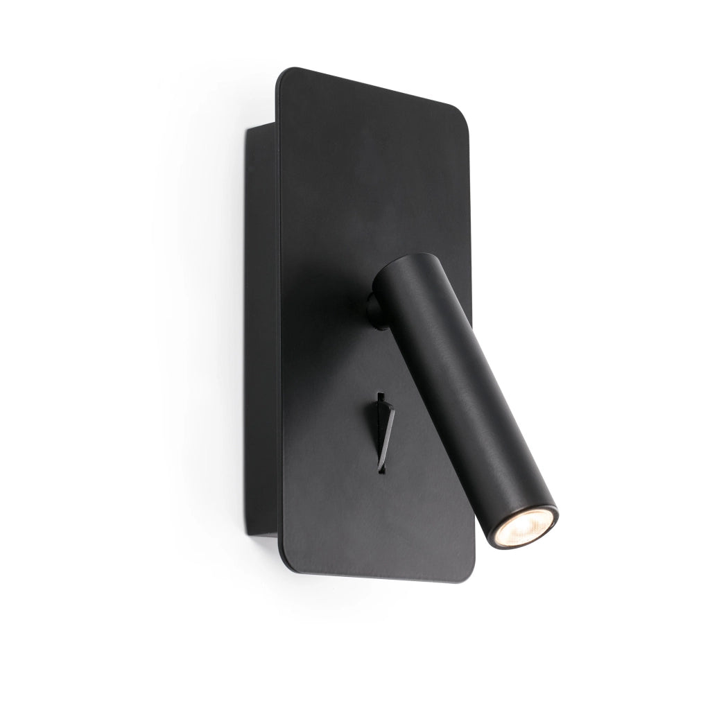 SUAU, Applique con USB C LED, Faro Barcelona Colore: Nero