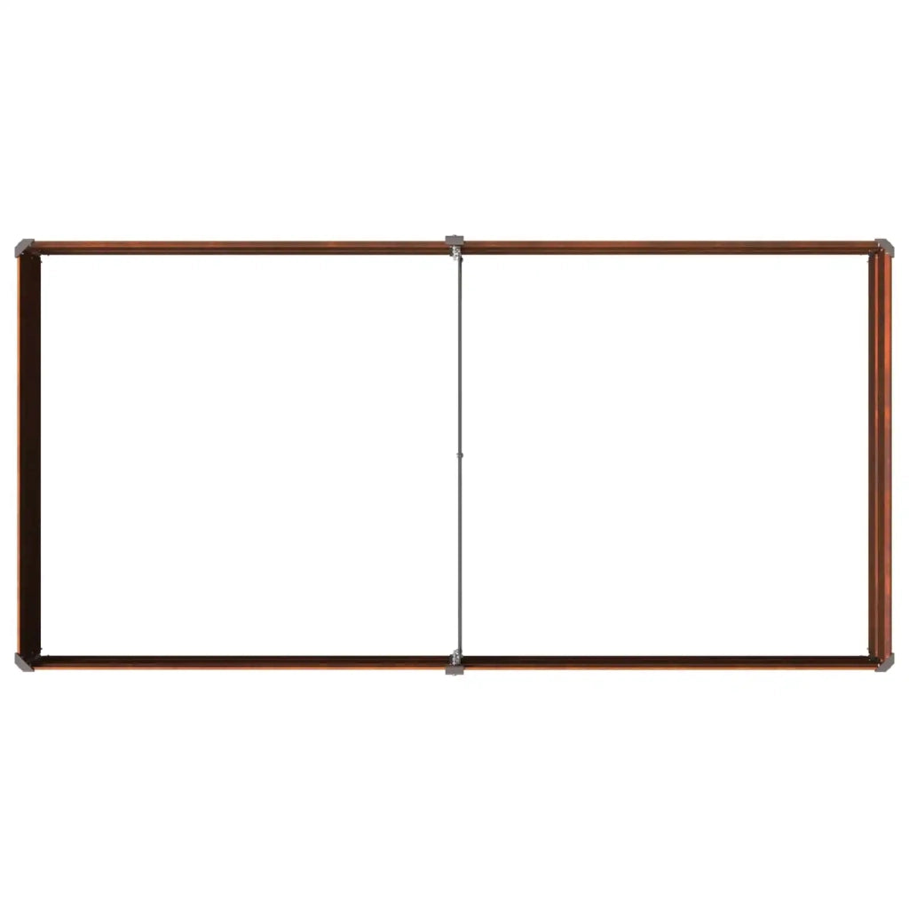 Letto rialzato da giardino Ruggine 160 x 80 x 24 cm cartone 8006479