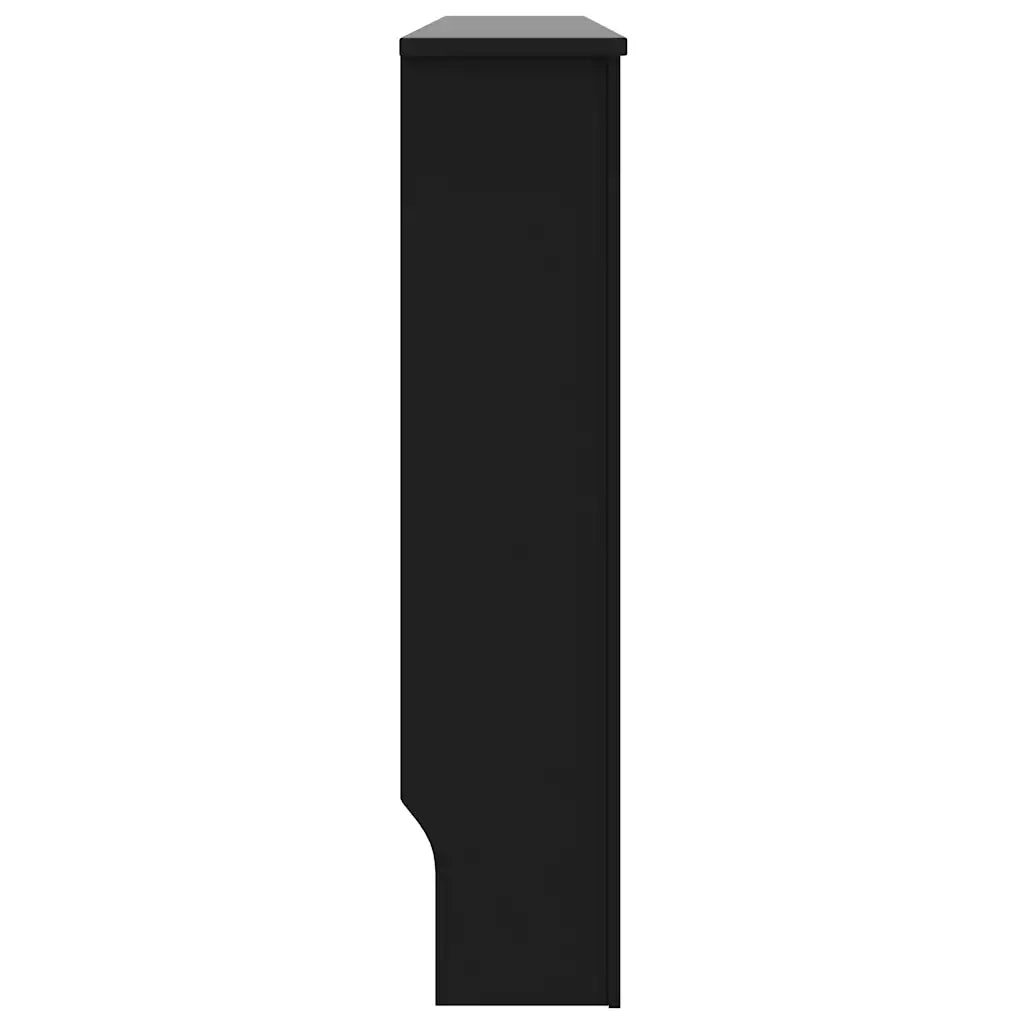 Copertura per Radiatore Nera 152x19x81,5 cm in MDF 288186