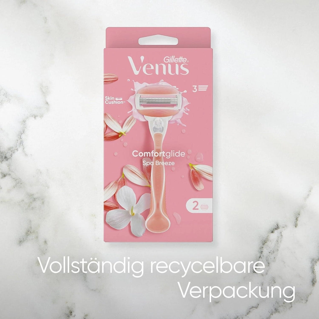 GILLETTE VENUS COMFORTGLIDE SPA BREEZE RASOIO DA DONNA 2 LAME