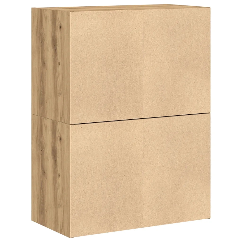 Armadi con 2 Cassetti 2 pz Rovere 60x31x40 cm in Truciolato CFW1810864