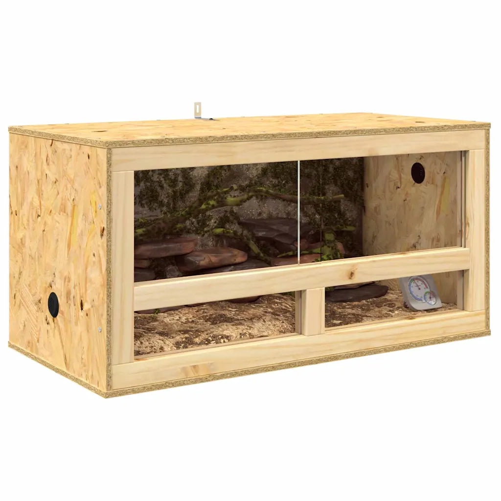 Terrario Marrone 80 x 40 x 40 cm OSB 876724