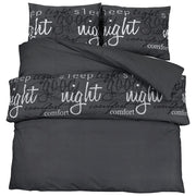 Set Copripiumino Nero 200x200 cm in Cotone CFW4830299
