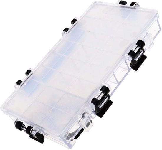 Palette per dipinti aerei - Scatola a 24 contenitori - Materiale ABS resistente - Impermeabile - Progettata per essere trasportata - Dimensioni 17,6x9,5x2,6cm