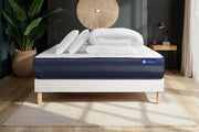 Pacchetto letto completo - Materasso 180x200cm + Box spring con doghe (kit) + 2 cuscini + Piumino - Actimemo Tech