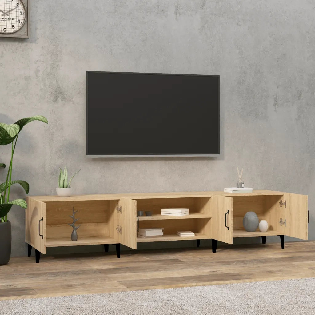 Mobile TV Rovere Sonoma 180x31,5x40 cm Legno ingegnerizzato 816267