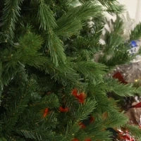 Albero di Natale Artificiale Gigante 180cm Realistico, Decorazione di Natale con 696 Rami, Base Pieghevole e Rimovibile