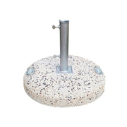 Base MOIA per ombrellone da 50 kg in graniglietto con maniglie