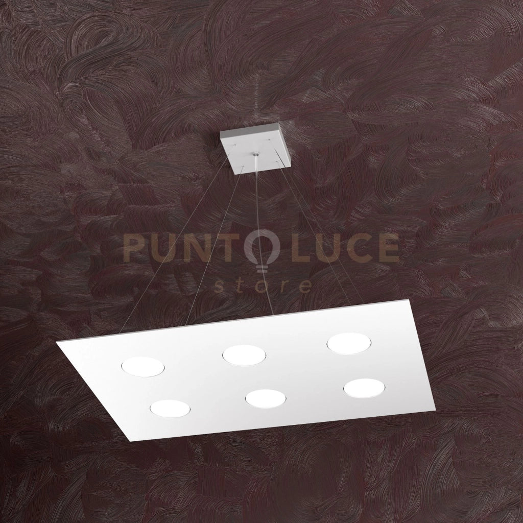 AREA SOSPENSIONE 6+2 LUCI BIEMISSIONE BIANCO 1127-S6 R+2-BI