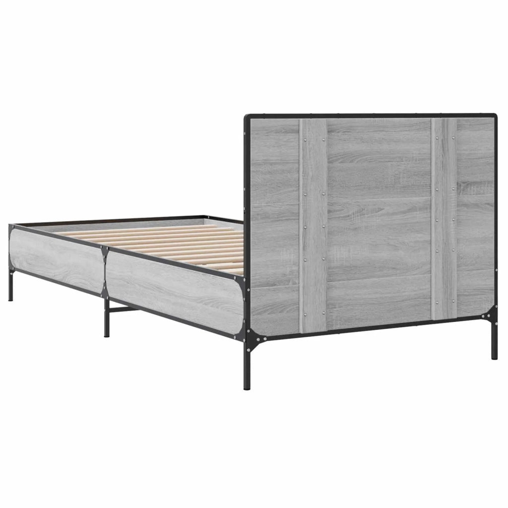 Struttura letto con testata Sonoma grigio 80 x 200 cm 8009110