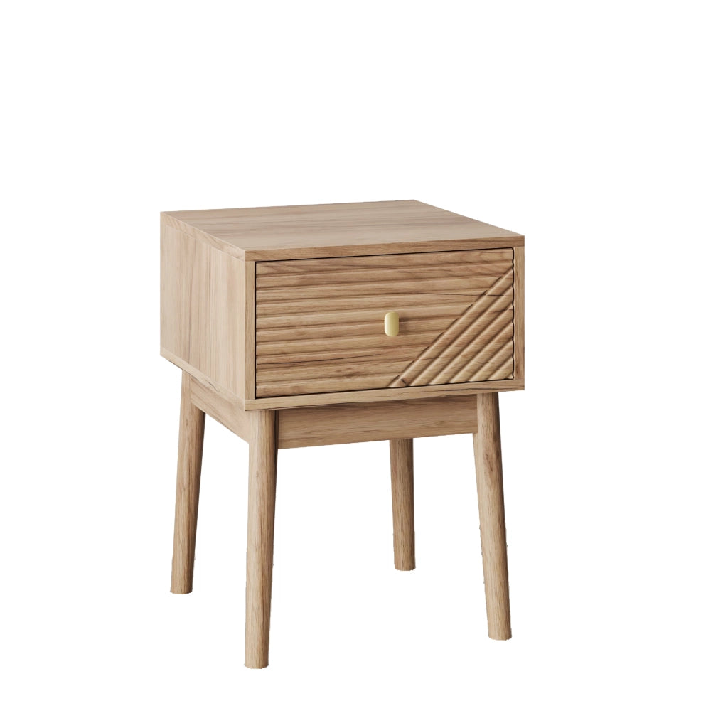 comodini 40x40x55 cm rovere – 2 cassetti, set di 2