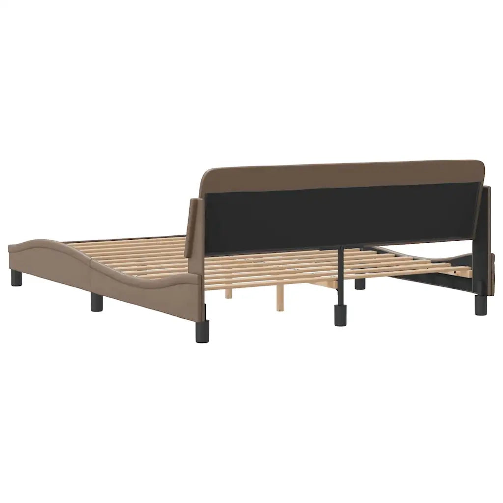 Giroletto Dover Cappuccino 160x200 cm in Similpelle 373222