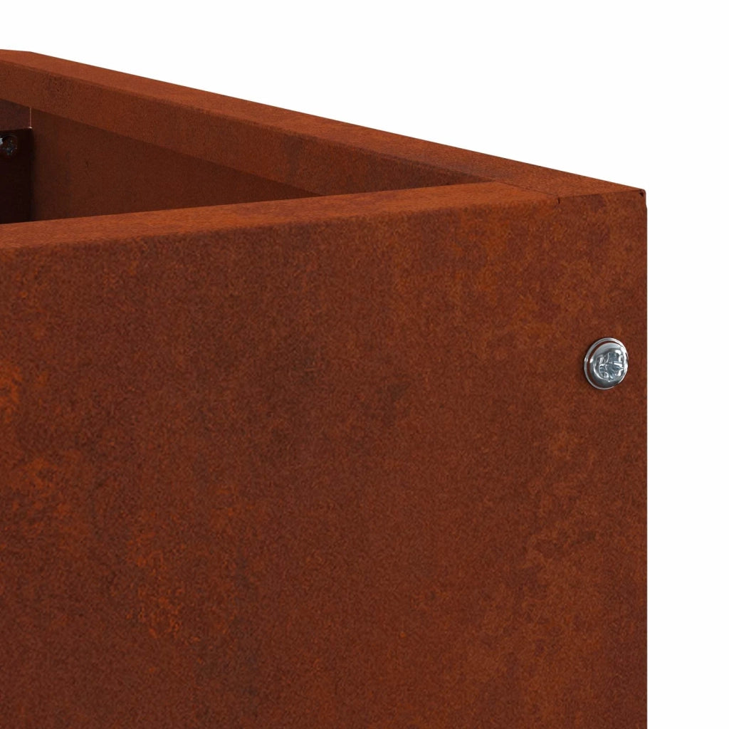 Vaso d'angolo Ruggine 60 x 60 x 50 cm acciaio corten 883667