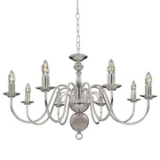 Lampadario Argento con 8 Lampadine E14 CFW5397304