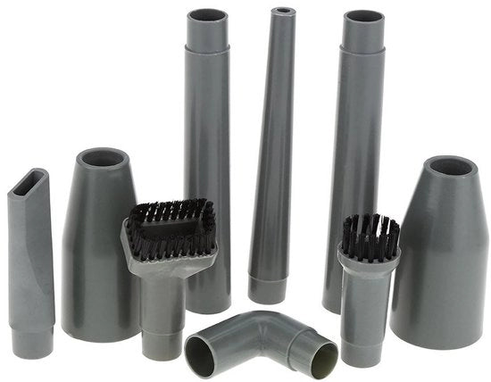 Accessori per aspirapolvere set da 9 - Pezzi per aspirapolvere universali - Materiale plastico di alta qualità - Adatto per 32/35 mm - Per polvere, legno, mobili - Duraturo e robusto - Accessori per aspirapolvere di montaggio