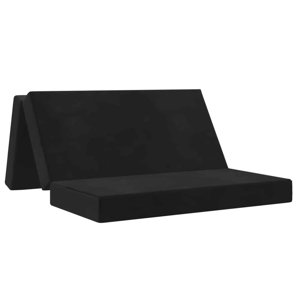Divano Letto Pieghevole 120 x 67 x 45 cm Nero 900219