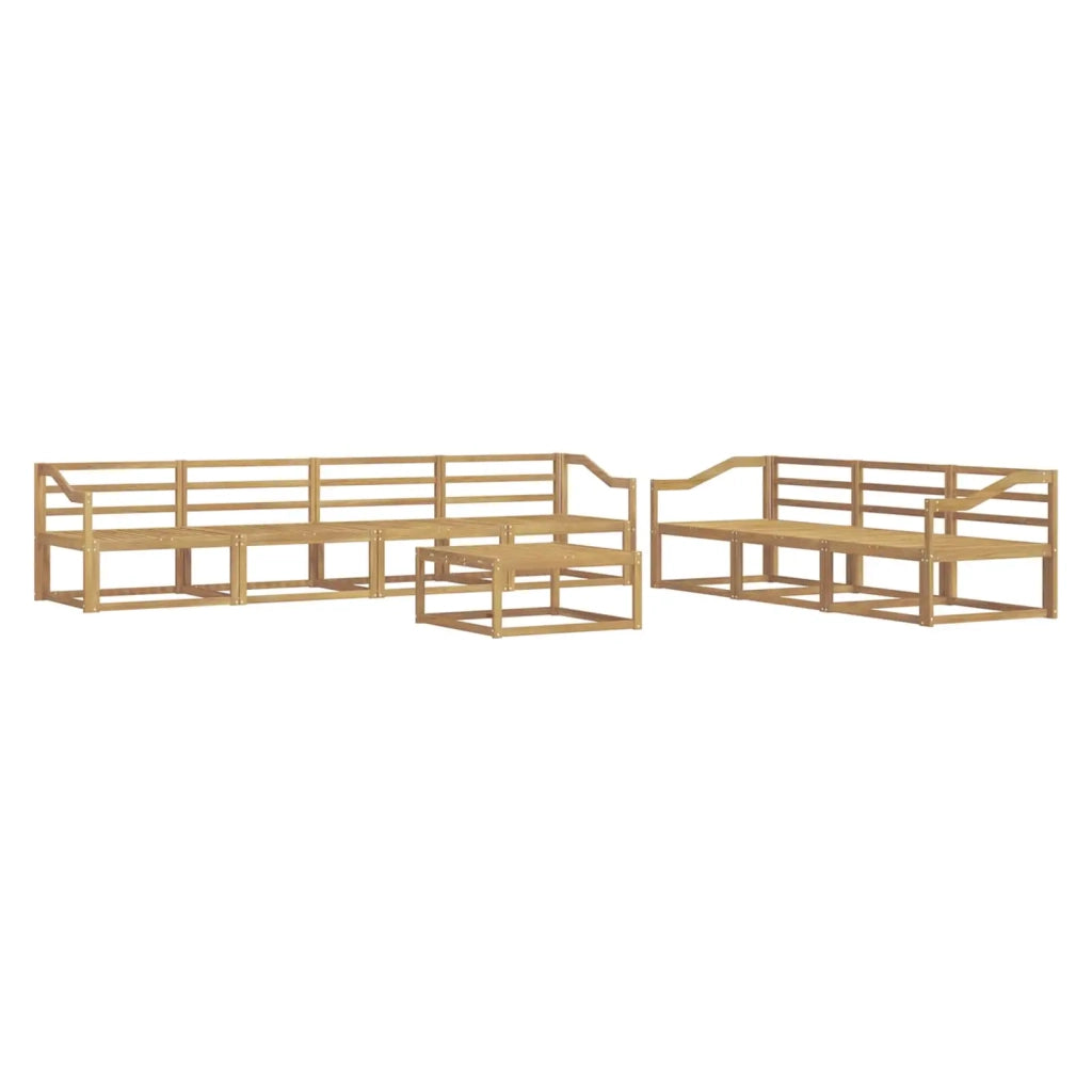 Set di divani da esterno 8 pcs Bianco 3386178