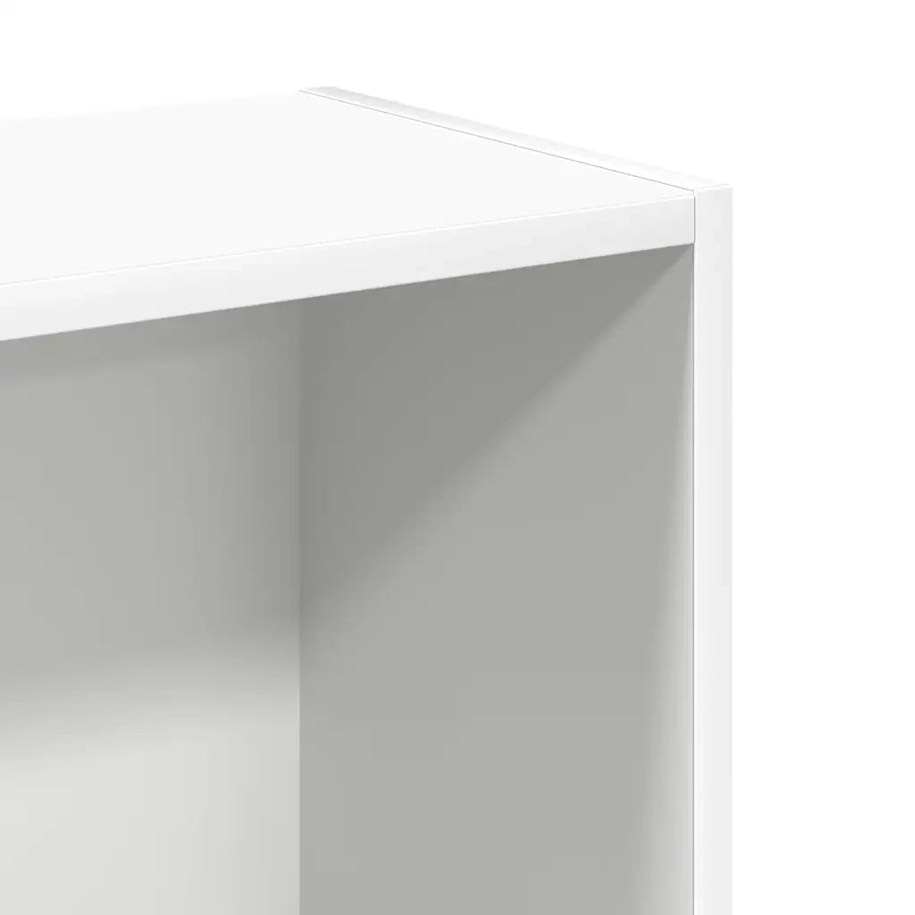 Libreria Bianca 80x24x75 cm in Legno Multistrato 800891