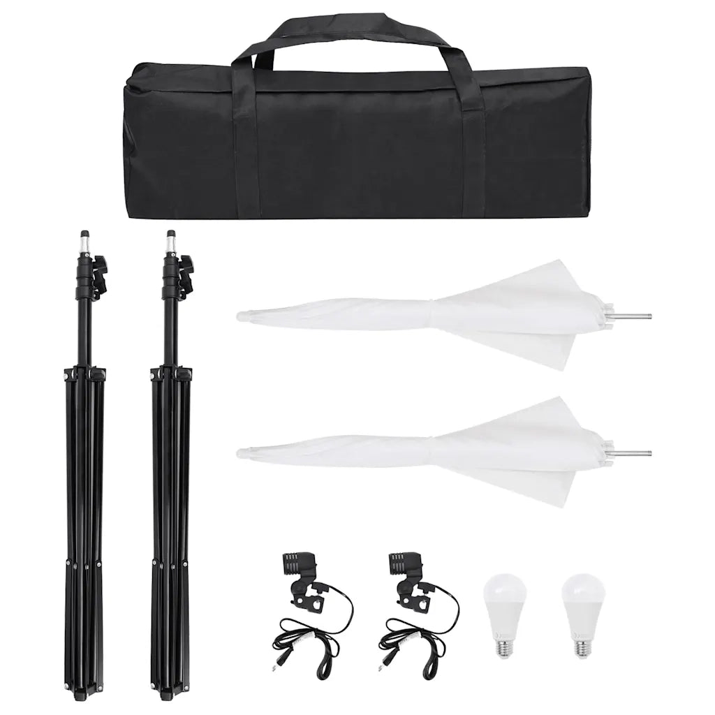Kit per Studio Fotografico con Set di Luci e Fondale CFW3611020