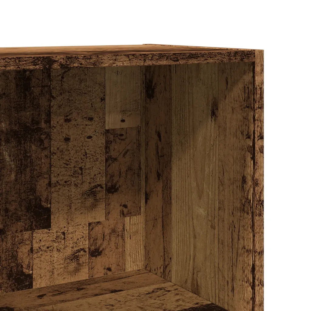 Libreria-Scaffale per Libri-Mobile di Stoccaggio Legno Antico 40x30x114 cm in Legno Multistrato