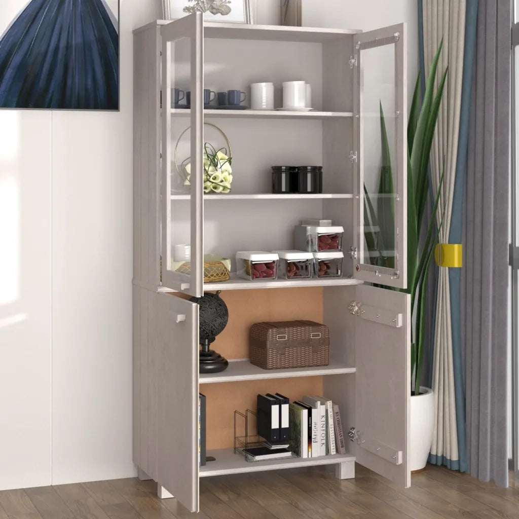 Credenza HAMAR in Legno Massello di Pino Bianca 3100927