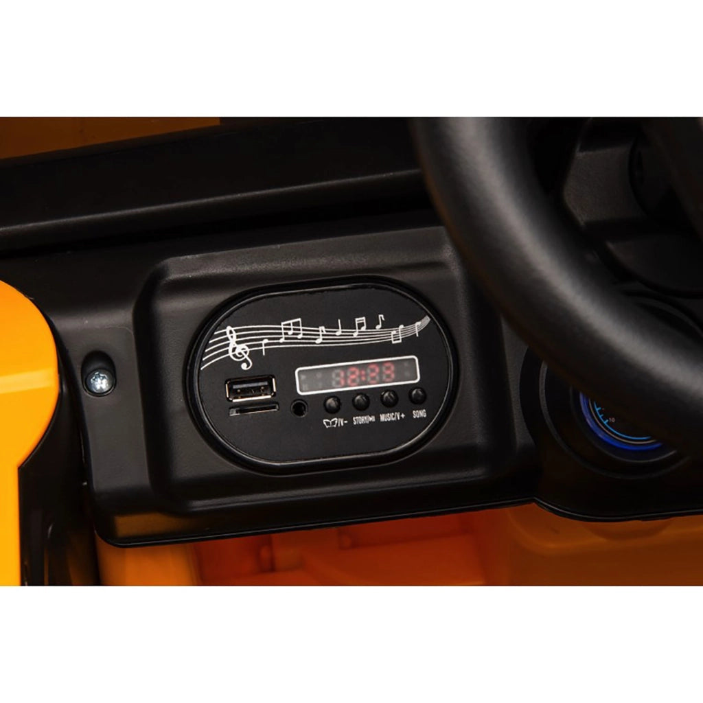 Macchina Elettrica per Bambini Fuoristrada Adventure 12V con Telecomando Giallo