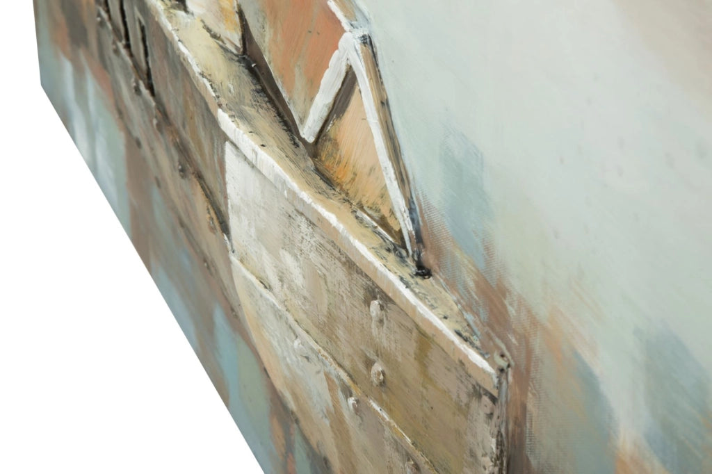 Dipinto su Tela Mulino a Vento 120x3,7x80 cm in Alluminio Plastica e Canvas