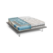Agnosine, Materasso Singolo Sfoderabile Made in Italy, 190x80x25h cm Bianco