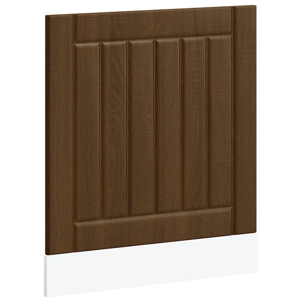 vidaXL Pannello Lavastoviglie Lucca Rovere Marrone Legno Multistrato