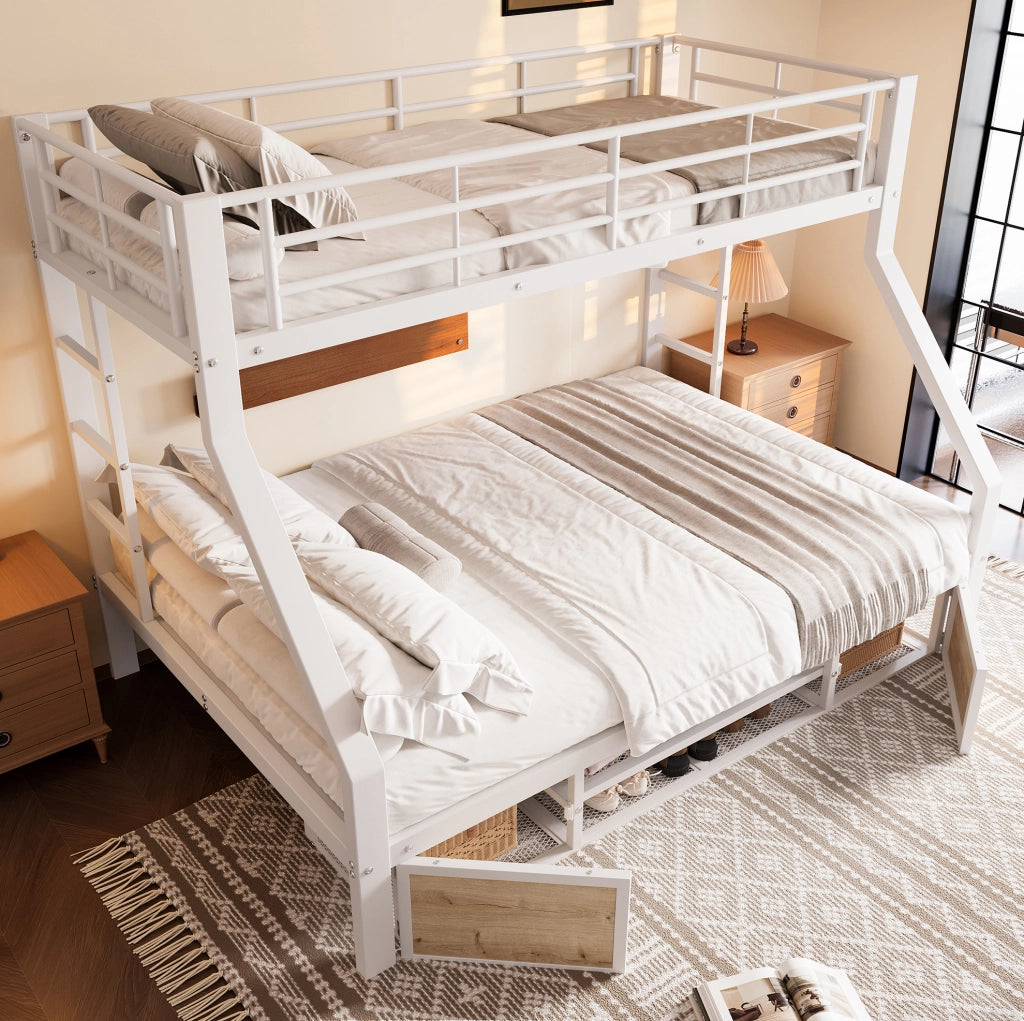 Letto a castello per bambini 90x200/140x200 cm con scarpiera