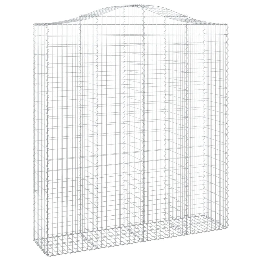 Cesti Gabbioni ad Arco 2 pz 200x50x220/240 cm Ferro Zincato