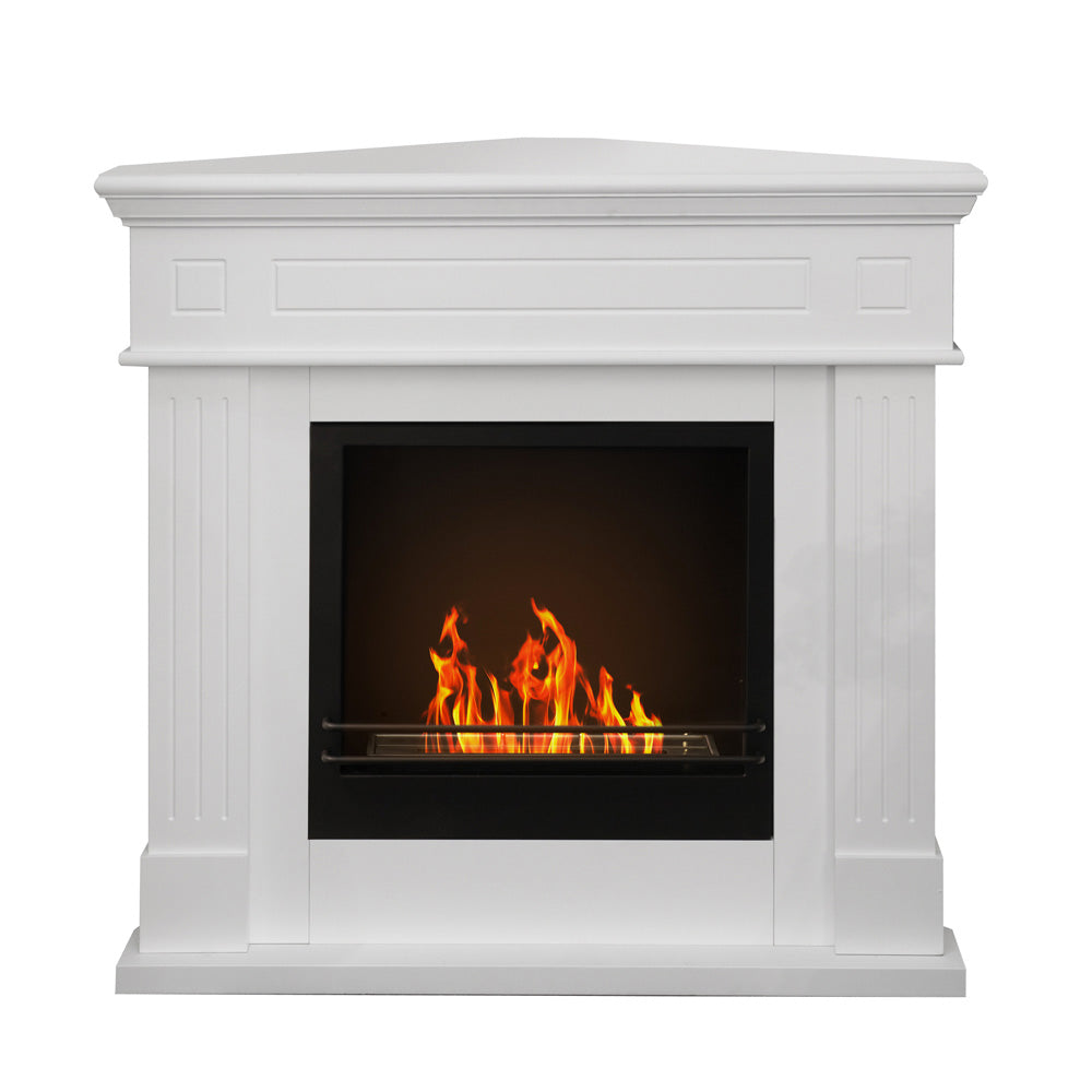 Camino a Bioetanolo da Pavimento ad Angolo 110x63x102 cm Ford Bianco