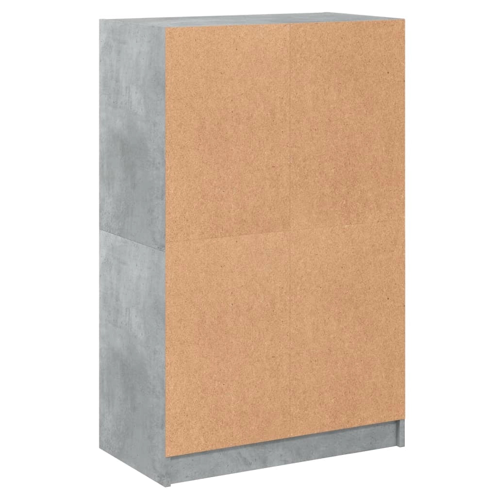 Buffet credenza cassettiera mobiletto mobile contenitore organizer cucina soggiorno salotto alto con ante 68 x 37 x 109 cm legno ingegnerizzato grigio 02_0032239