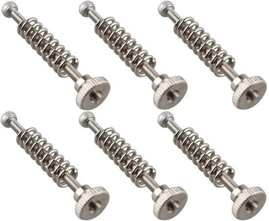 Livellanti a vite M3 x 40 - 6 pezzi - Pedane di livellamento - Veri di livellamento - Accessori per stampante 3D - Di acciaio inossidabile - Componenti per stampante 3D, Codice prodotto: M3 x 40, Modello: M3 x 40