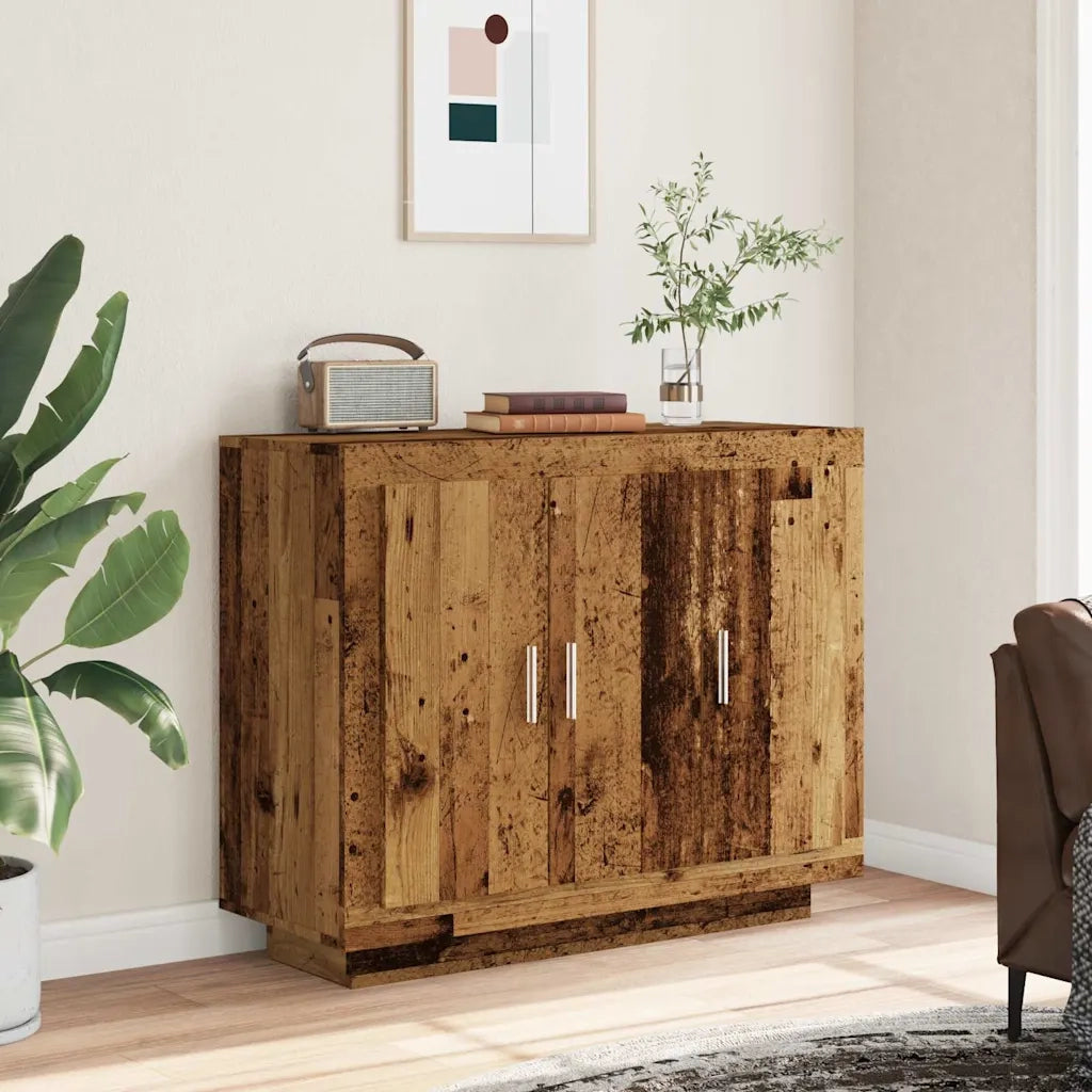 Credenza Legno Antico 92x35x75 cm in Legno Multistrato