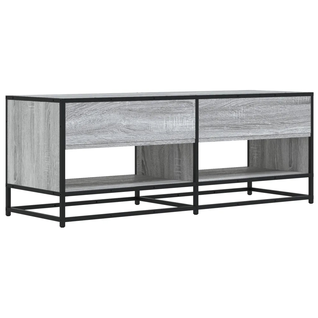 vidaXL Mobile TV Grigio Sonoma 120,5x40x46cm Legno Multistrato Metallo