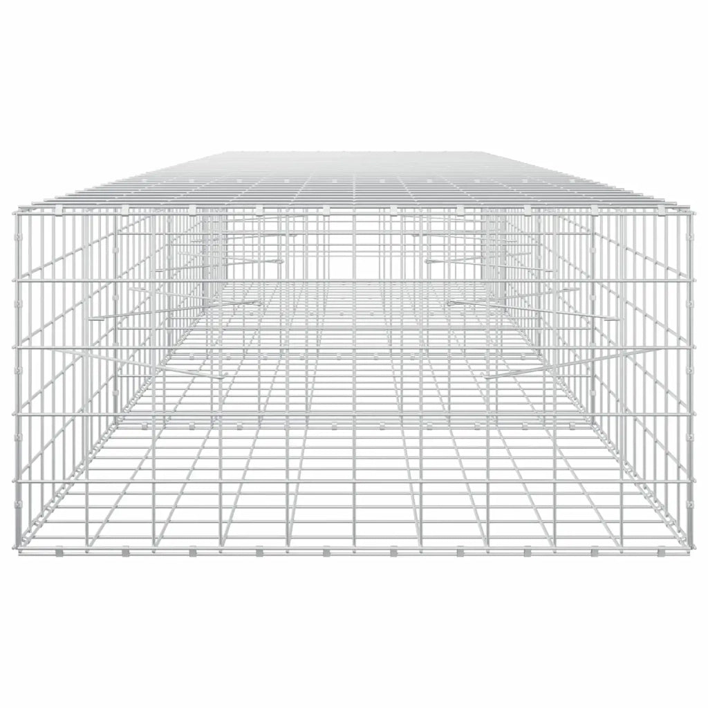 Gabione con Filo da 5 mm e Rete da 10x10 cm 400x100x50 cm 3465290